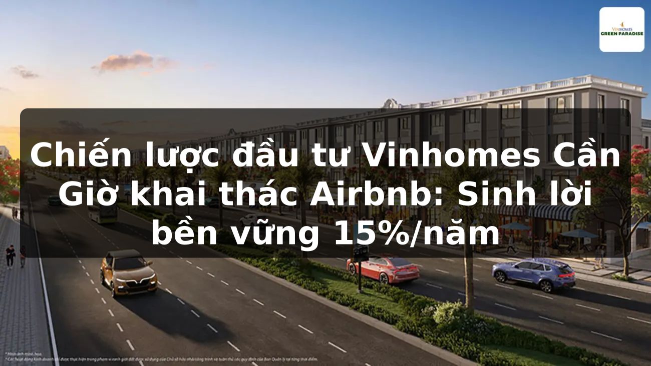 Chiến lược đầu tư Vinhomes Cần Giờ khai thác Airbnb: Sinh lời bền vững 15%/năm