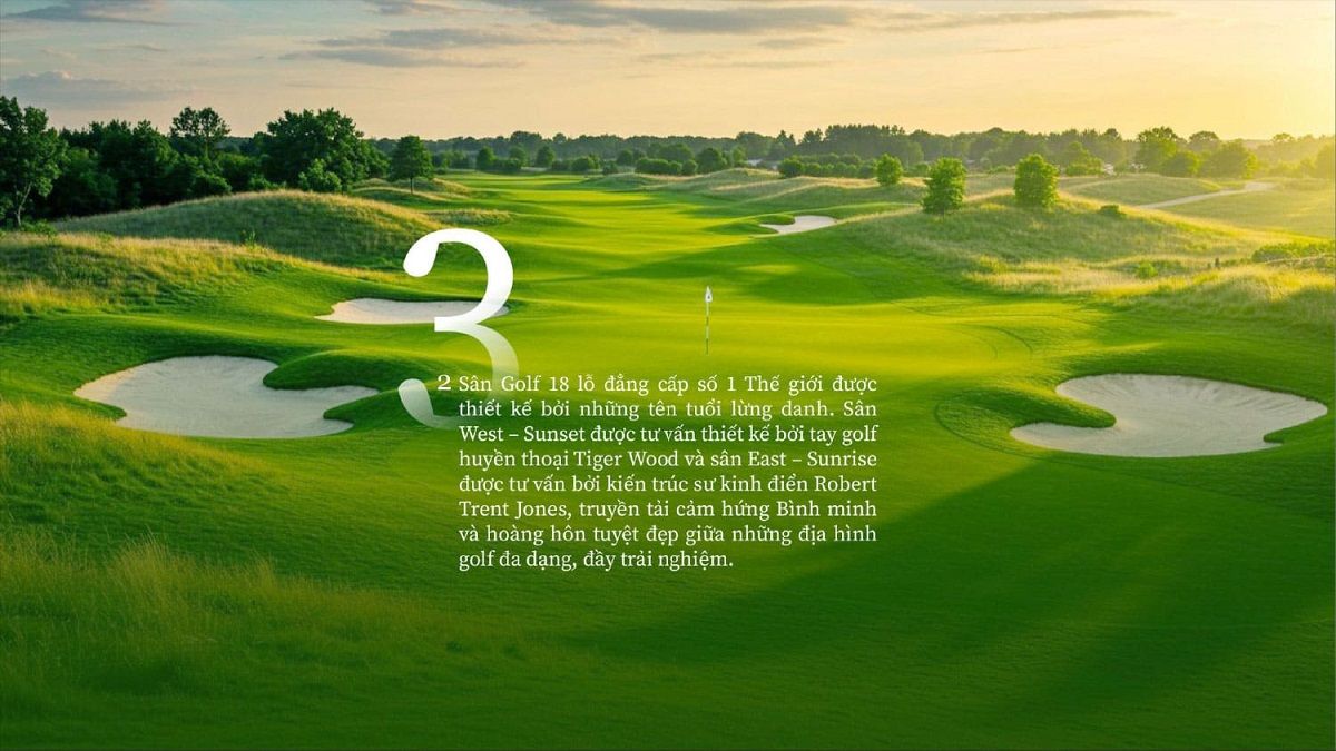 Đẳng cấp golf thượng lưu chờ bạn tại Vinhomes Cần Giờ, với 2 sân 18 lỗ được kiến tạo bởi hai tượng đài Tiger