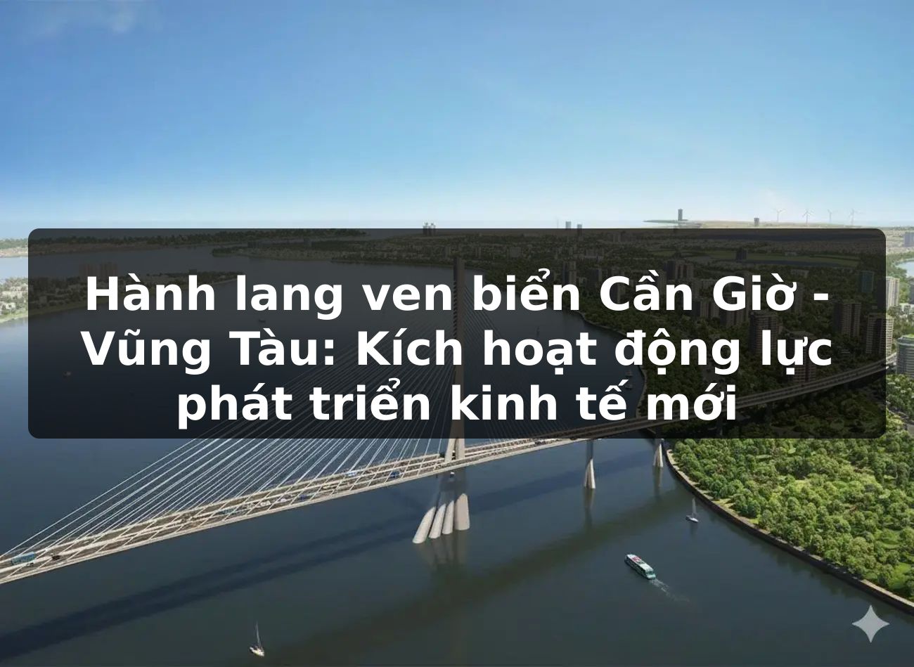 Hành lang ven biển Cần Giờ - Vũng Tàu: Kích hoạt động lực phát triển kinh tế mới