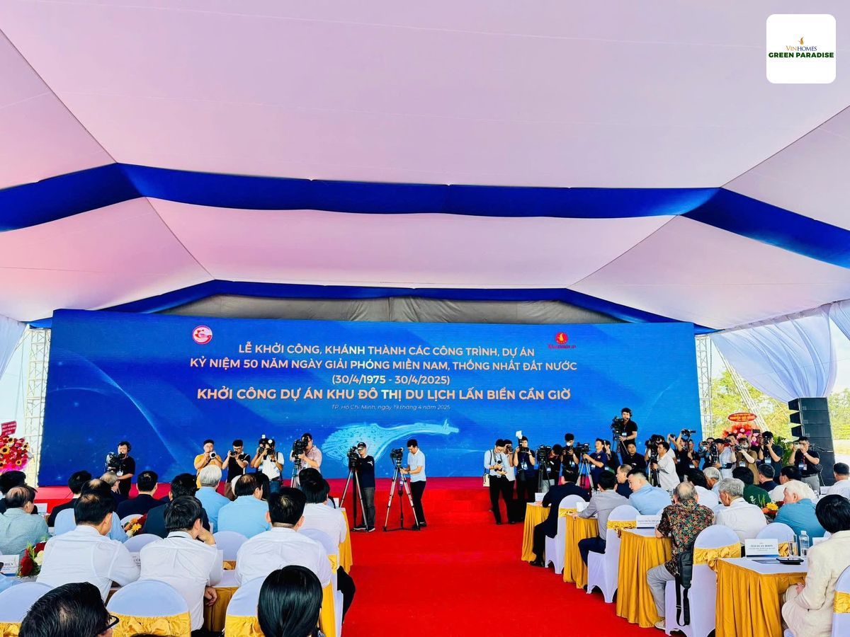 Hình ảnh chính thức về lễ khởi công dự án đô thị lấn biển Vinhome Cần Giờ