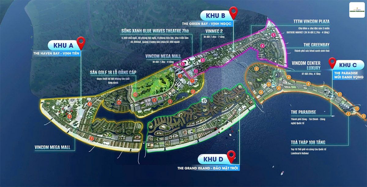 Phối cảnh mặt bằng dự án Vin Cần Giờ