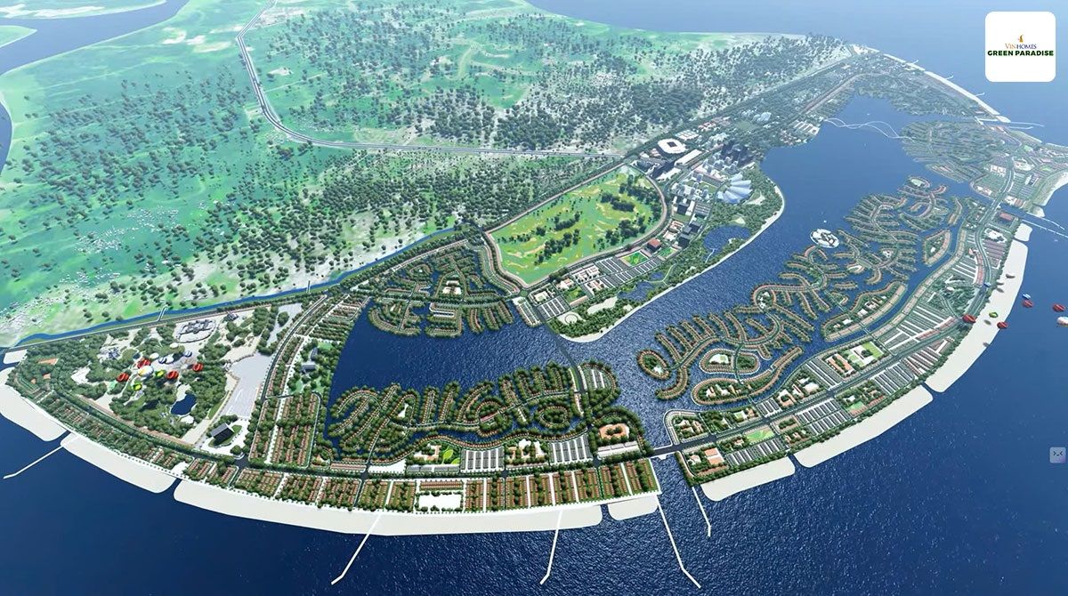 Phối cảnh KHU ĐÔ THỊ BIỂN VINHOMES GREEN PARADISE CẦN GIỜ