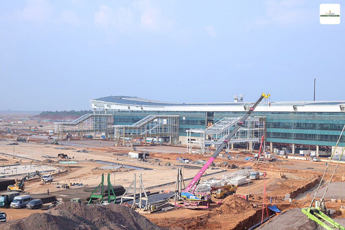 Tiến độ thi công gấp rút tại nhà ga hành khách số 1