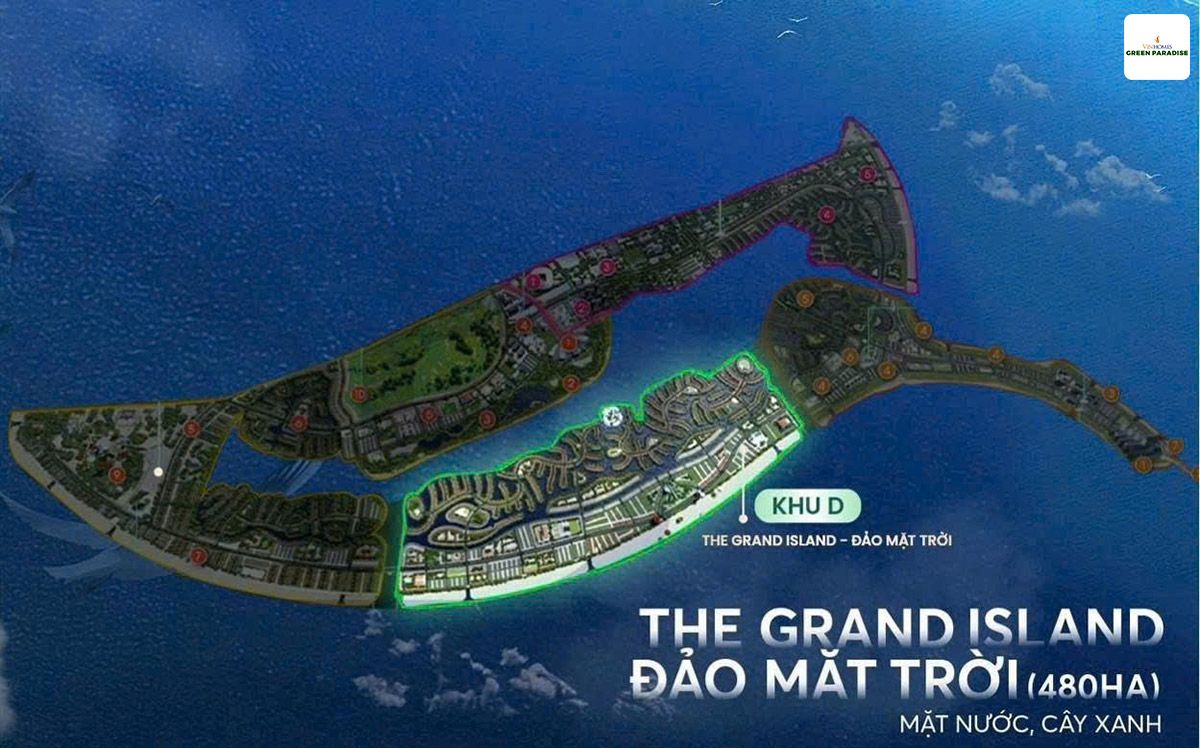 Vị trí phân khu Đảo Mặt Trời Vinhomes
