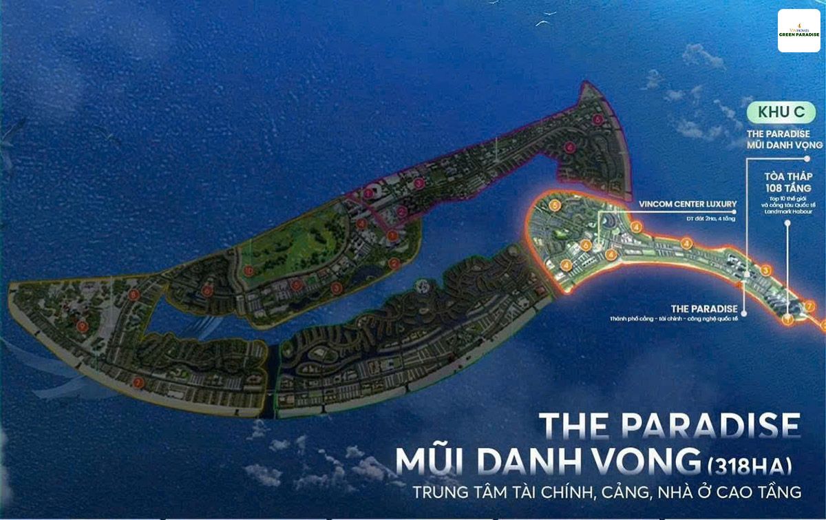 vi tri phan khu mui danh vong vinhomes can gio 1